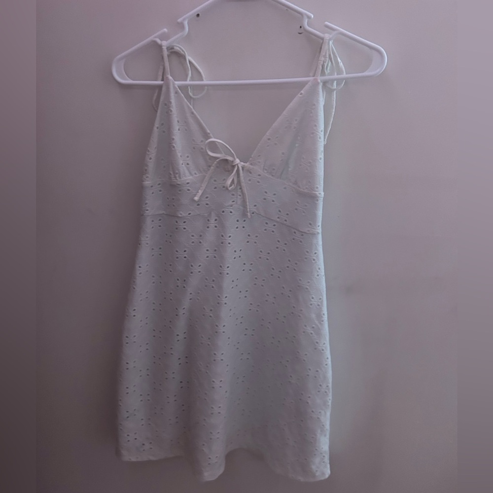 H&M White Eyelet Dress